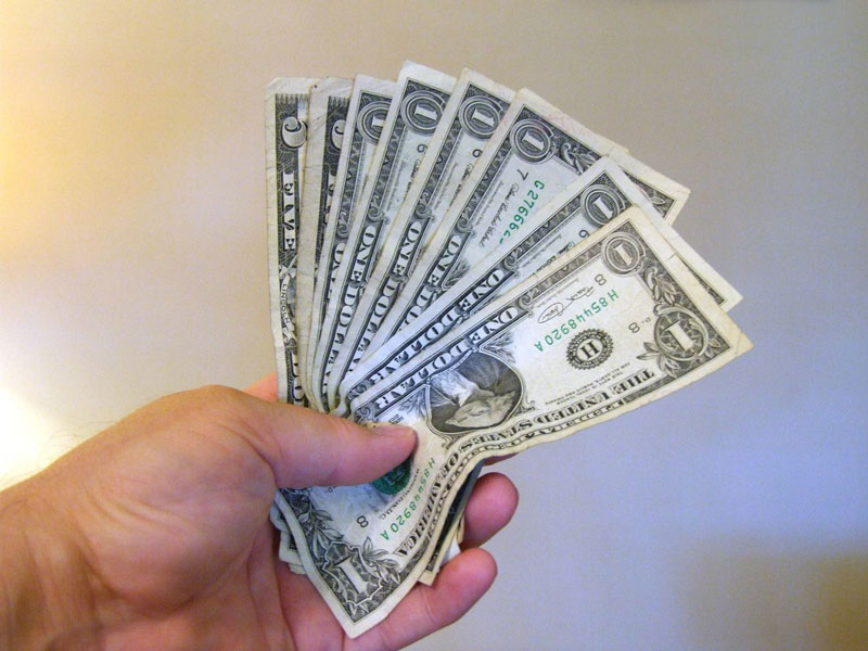 hand holding cash