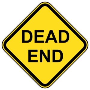 Dead end sign board
